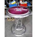 Lieferant von runden MDF-Platte angepasst Aluminium Bar Tisch für Bar Möbel Barhocker